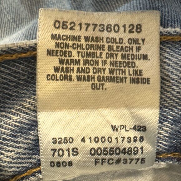 Levi's 550 Men's Relaxed Fit Jeans Sz 38 X 34 Light Wash Cotton (00550-4891) - Picture 5 of 11